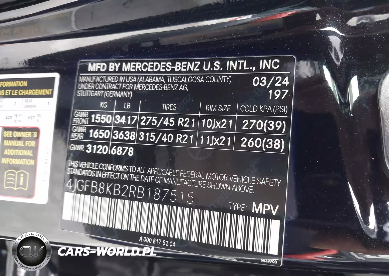 2024 Mercedes-Benz Amg Gle 63 S 4Matic+ VIN:4JGFB8KB2RB187515 - 9