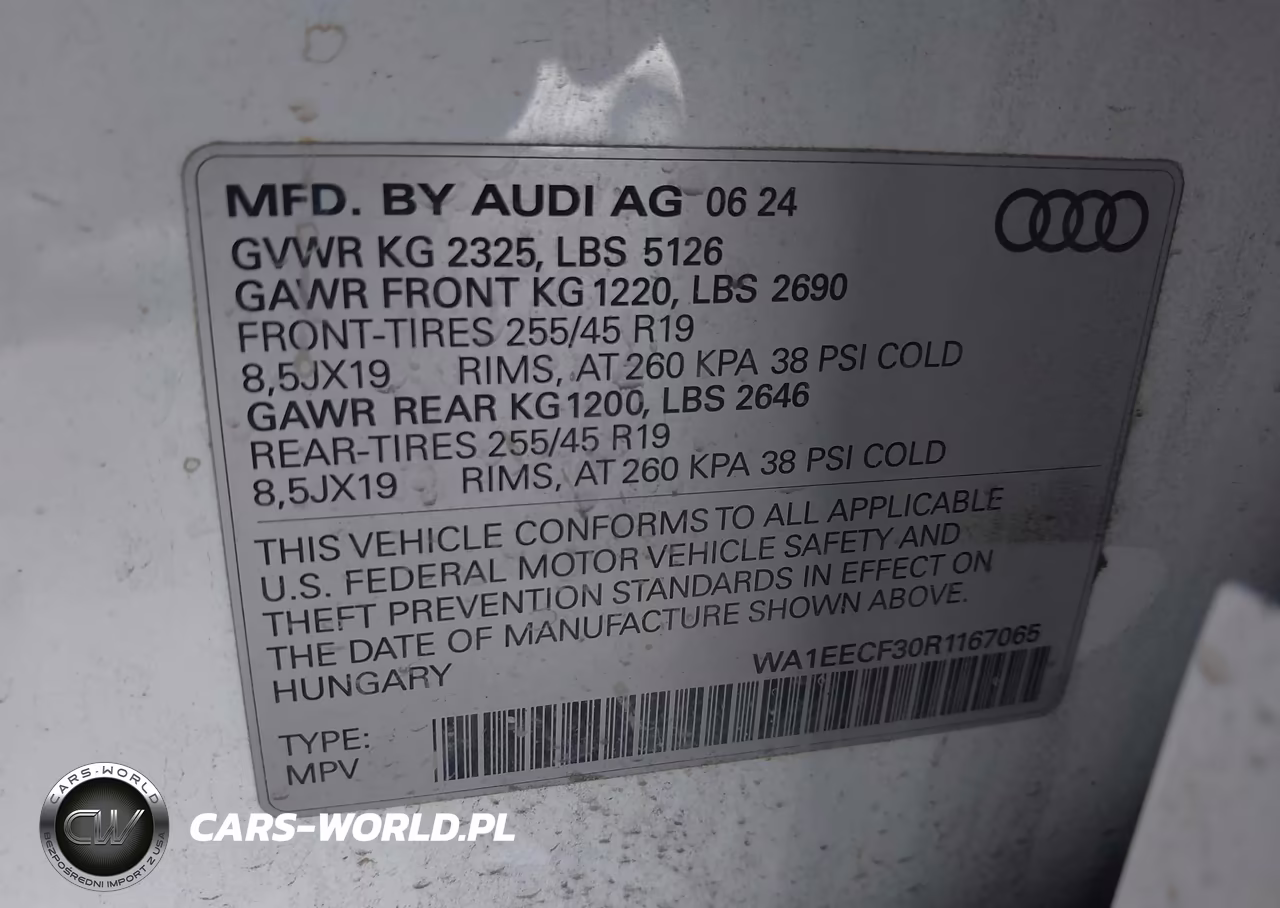 2024 Audi Q3 Premium Plus 45 Tfsi S Line Quattro Tiptronic VIN:WA1EECF30R1167065 - 9