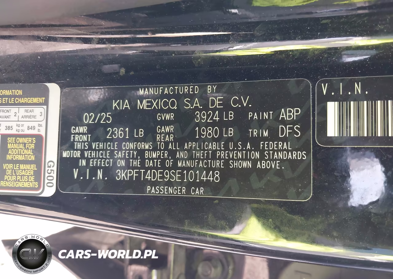 2025 Kia K4 Lxs VIN:3KPFT4DE9SE101448 - 9