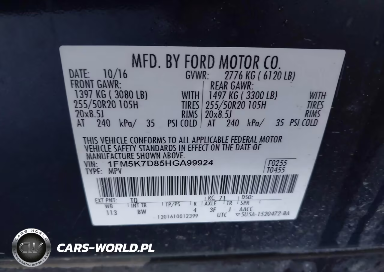 2017 Ford Explorer Xlt VIN:1FM5K7D85HGA99924 - 9