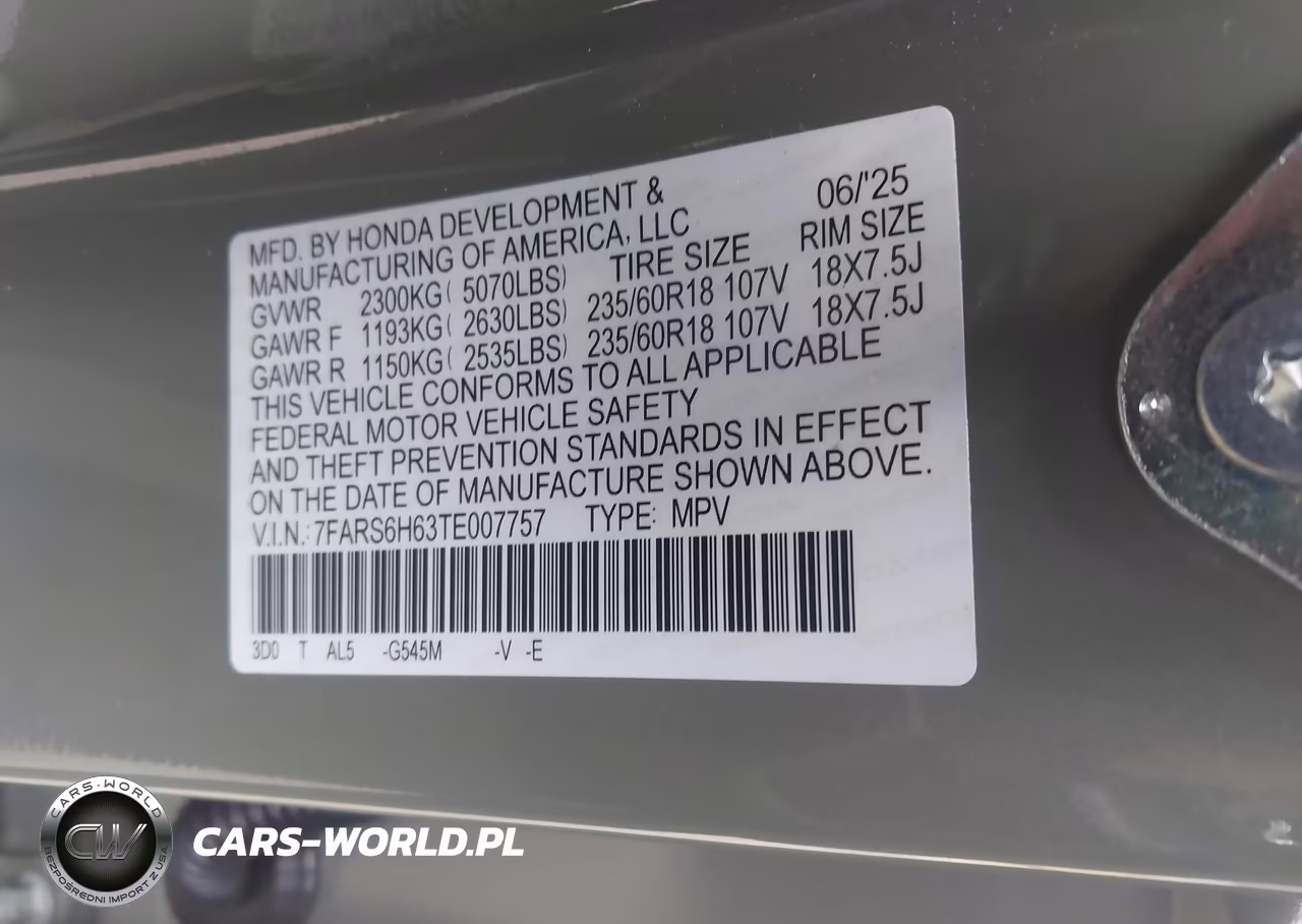 2026 Honda Cr-V Hybrid Awd Trailsport VIN:7FARS6H63TE007757 - 9