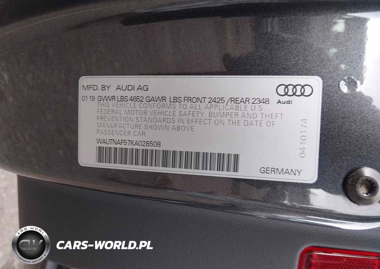 2019 Audi A5 45 Premium VIN:WAUTNAF57KA028508 - 9