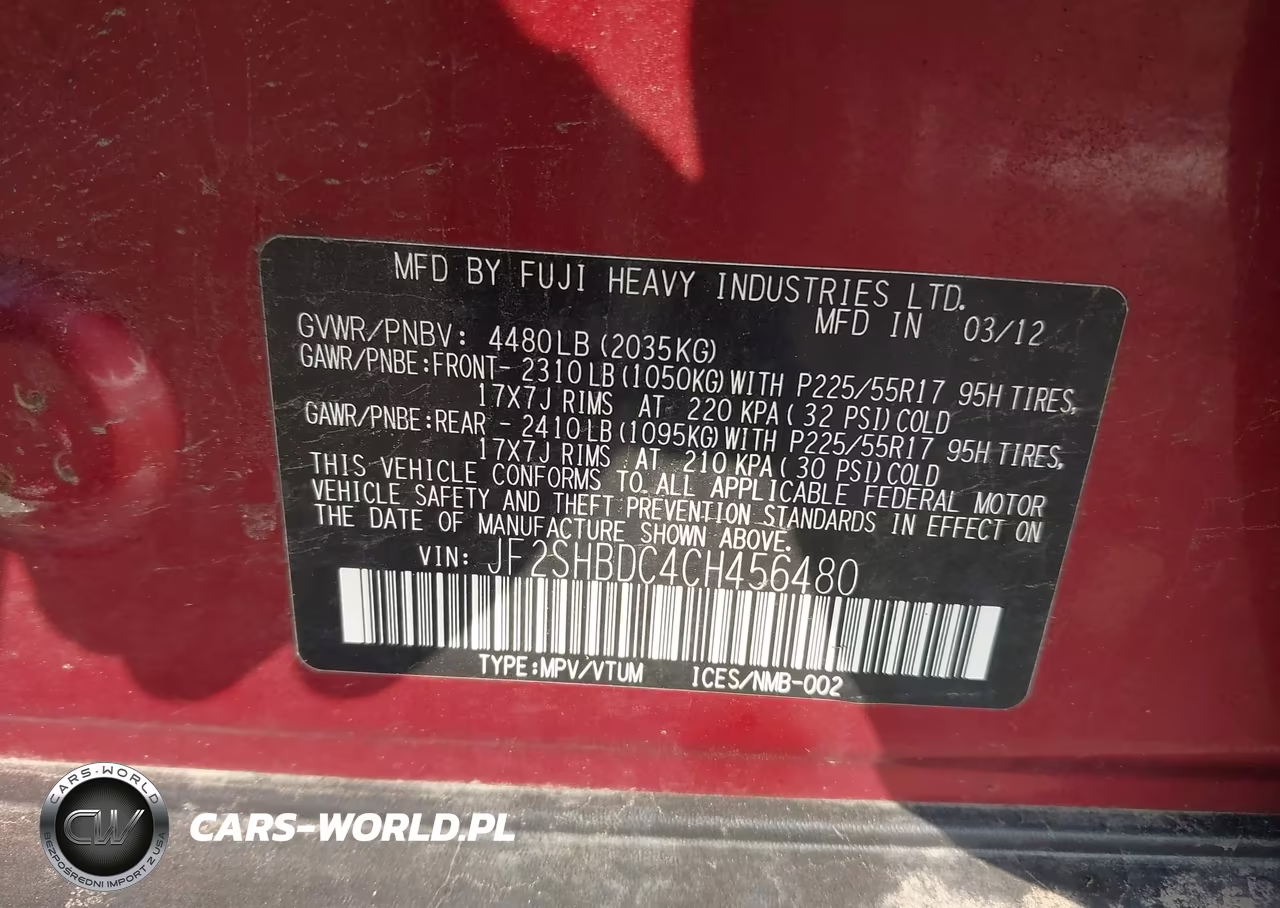 2012 Subaru Forester 2.5X Premium VIN:JF2SHBDC4CH456480 - 9