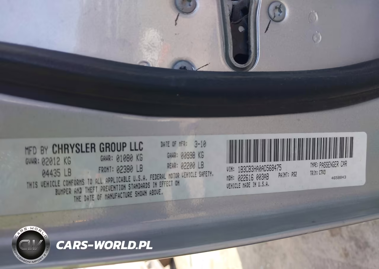 2010 Dodge Caliber Mainstreet VIN:1B3CB3HA0AD568475 - 9