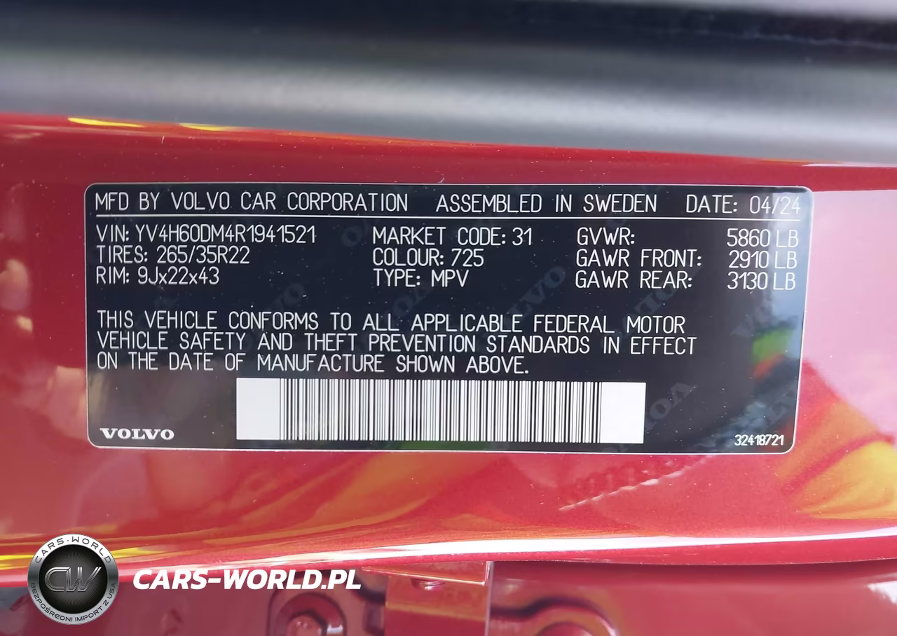 2024 Volvo Xc60 Recharge Plug-In Hybrid T8 Ultimate Dark Theme VIN:YV4H60DM4R1941521 - 9