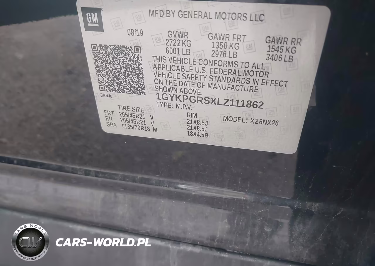 2020 Cadillac Xt6 Awd Sport VIN:1GYKPGRSXLZ111862 - 9