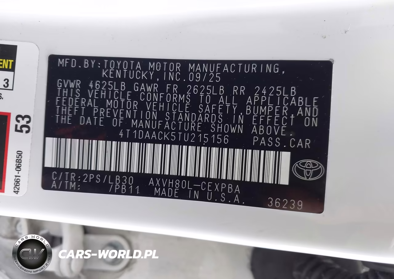 2026 Toyota Camry Xse VIN:4T1DAACK5TU215156 - 9
