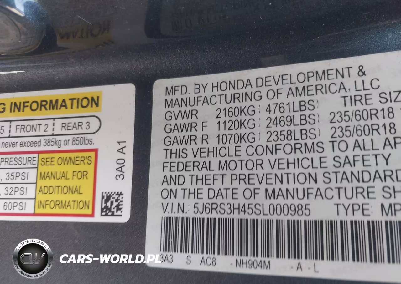 2025 Honda Cr-V Ex 2Wd VIN:5J6RS3H45SL000985 - 9