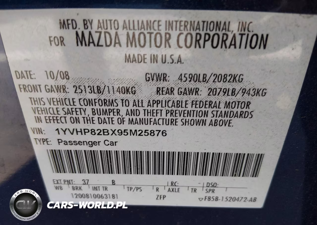 2009 Mazda Mazda6 S Touring VIN:1YVHP82BX95M25876 - 9