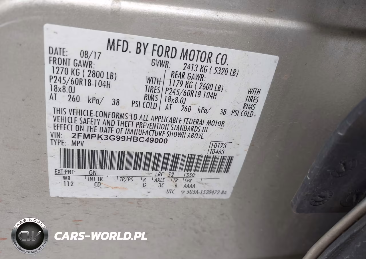 2017 Ford Edge Se VIN:2FMPK3G99HBC49000 - 9