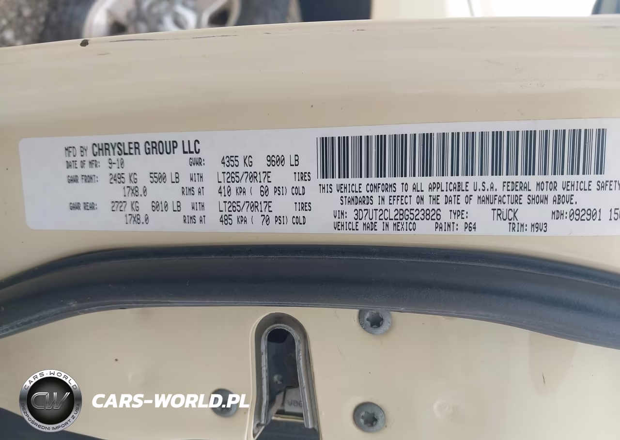 2011 Ram Ram 2500 Slt VIN:3D7UT2CL2BG523826 - 9