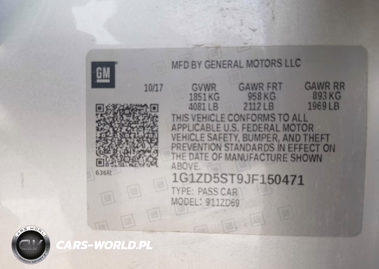 2018 Chevrolet Malibu Lt VIN:1G1ZD5ST9JF150471 - 9