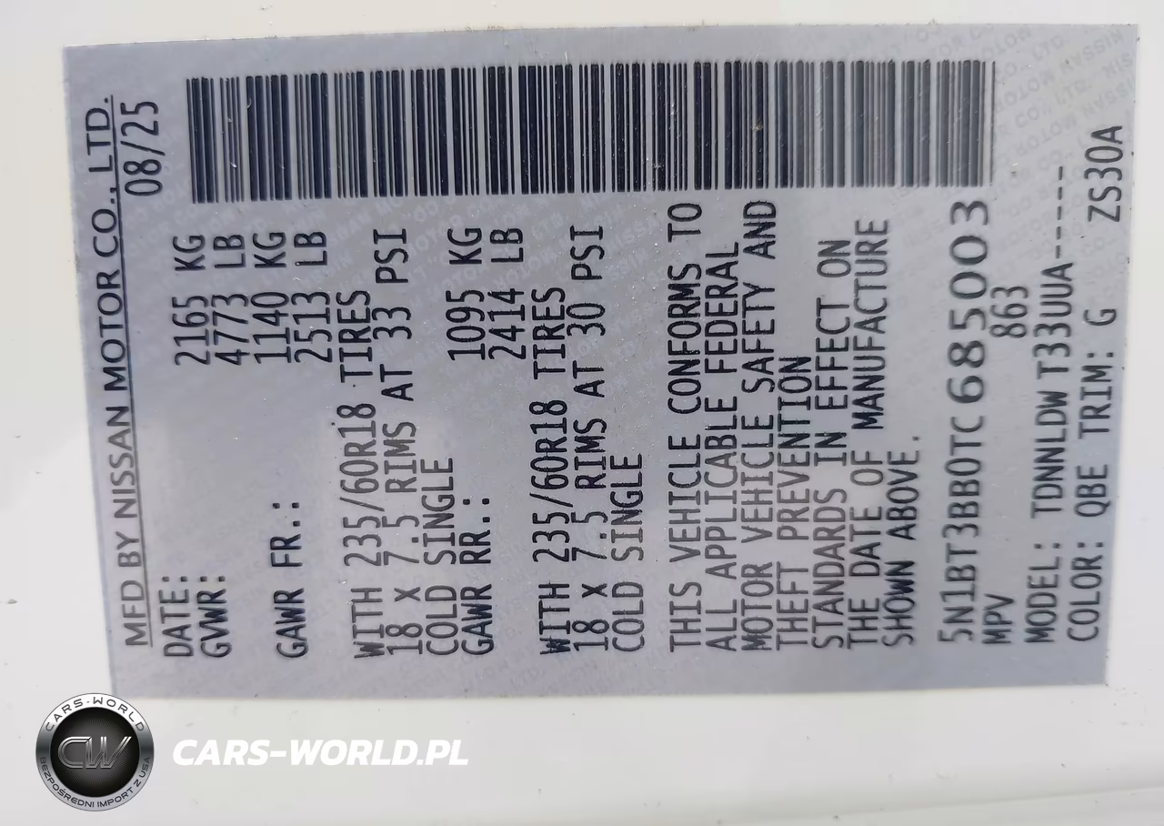 2026 Nissan Rogue Sv VIN:5N1BT3BB0TC685003 - 9