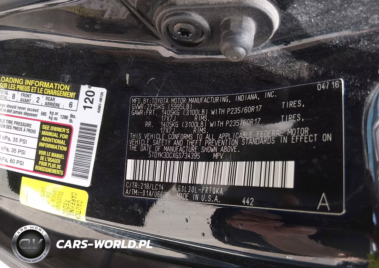 2016 Toyota Sienna Xle 8 Passenger VIN:5TDYK3DCXGS734395 - 9