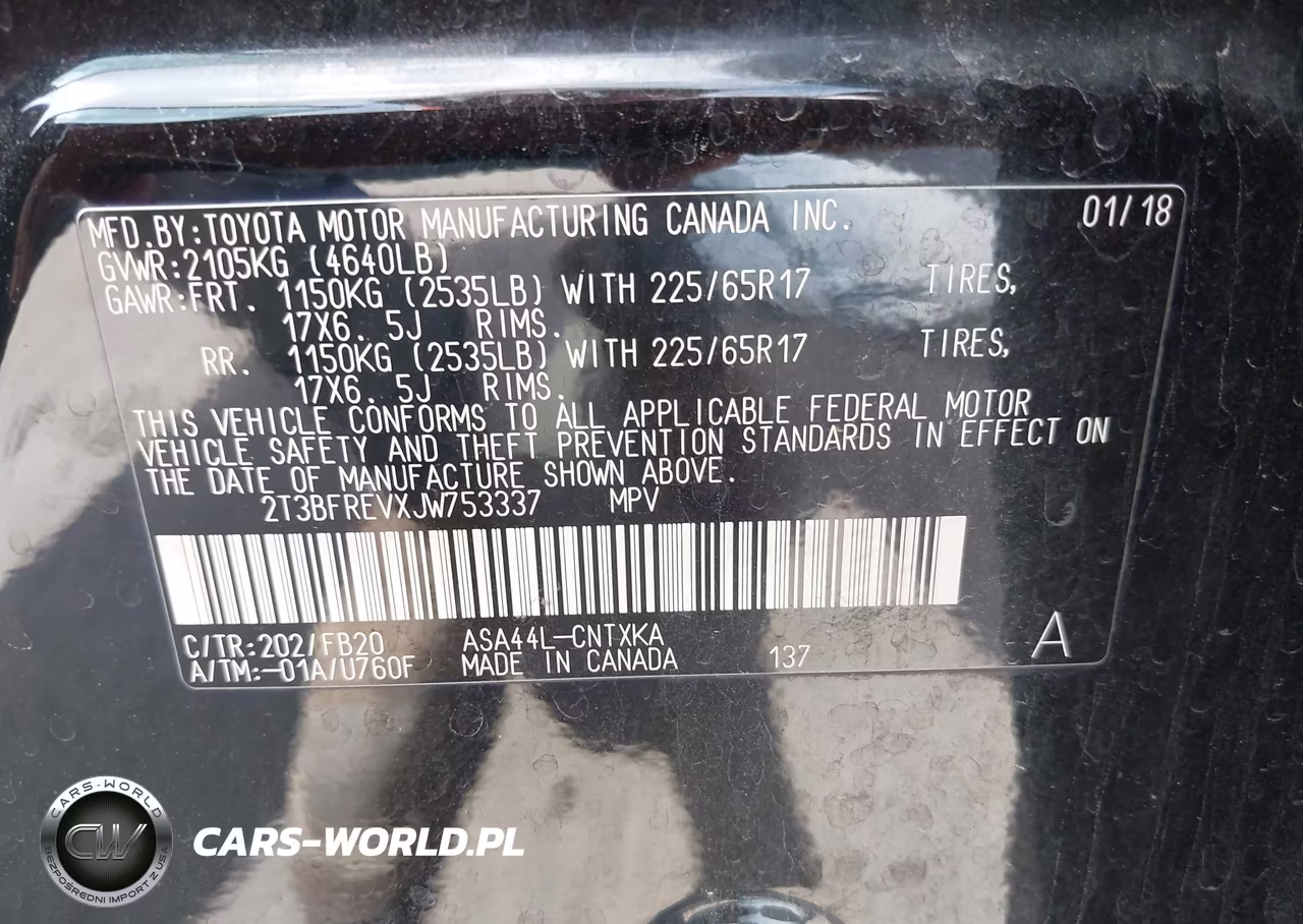 2018 Toyota Rav4 Le VIN:2T3BFREVXJW753337 - 9