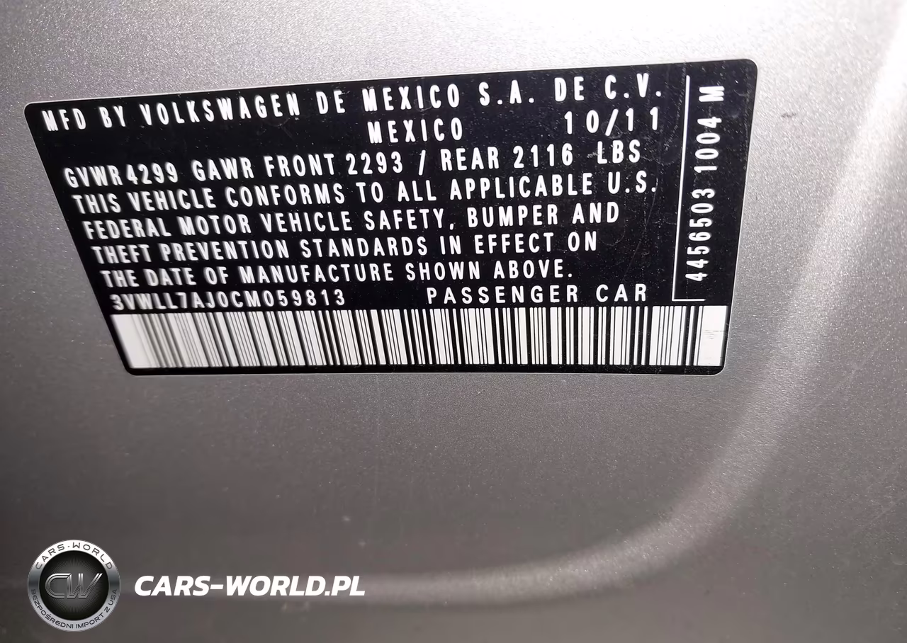 2012 Volkswagen Jetta 2.0L Tdi VIN:3VWLL7AJ0CM059813 - 9
