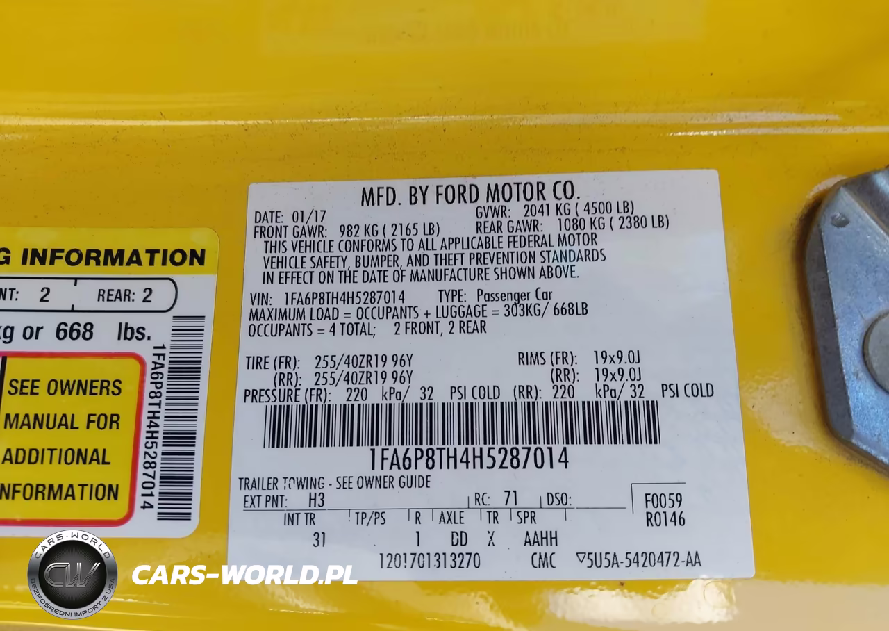 2017 Ford Mustang Ecoboost VIN:1FA6P8TH4H5287014 - 9