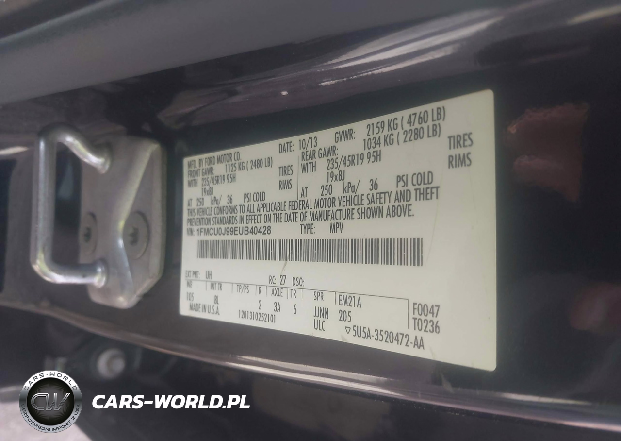 2014 Ford Escape Titanium VIN:1FMCU0J99EUB40428 - 9