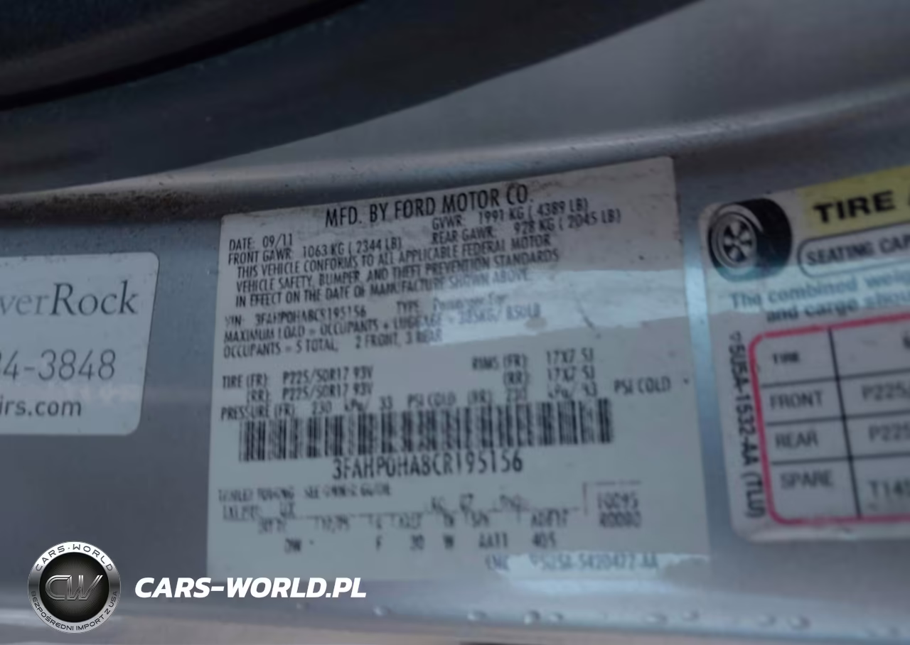 2012 Ford Fusion Se VIN:3FAHP0HA8CR195156 - 9