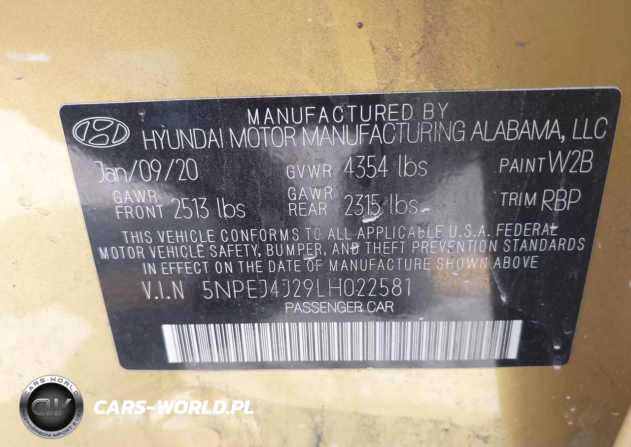 2020 Hyundai Sonata Sel Plus VIN:5NPEJ4J29LH022581 - 9