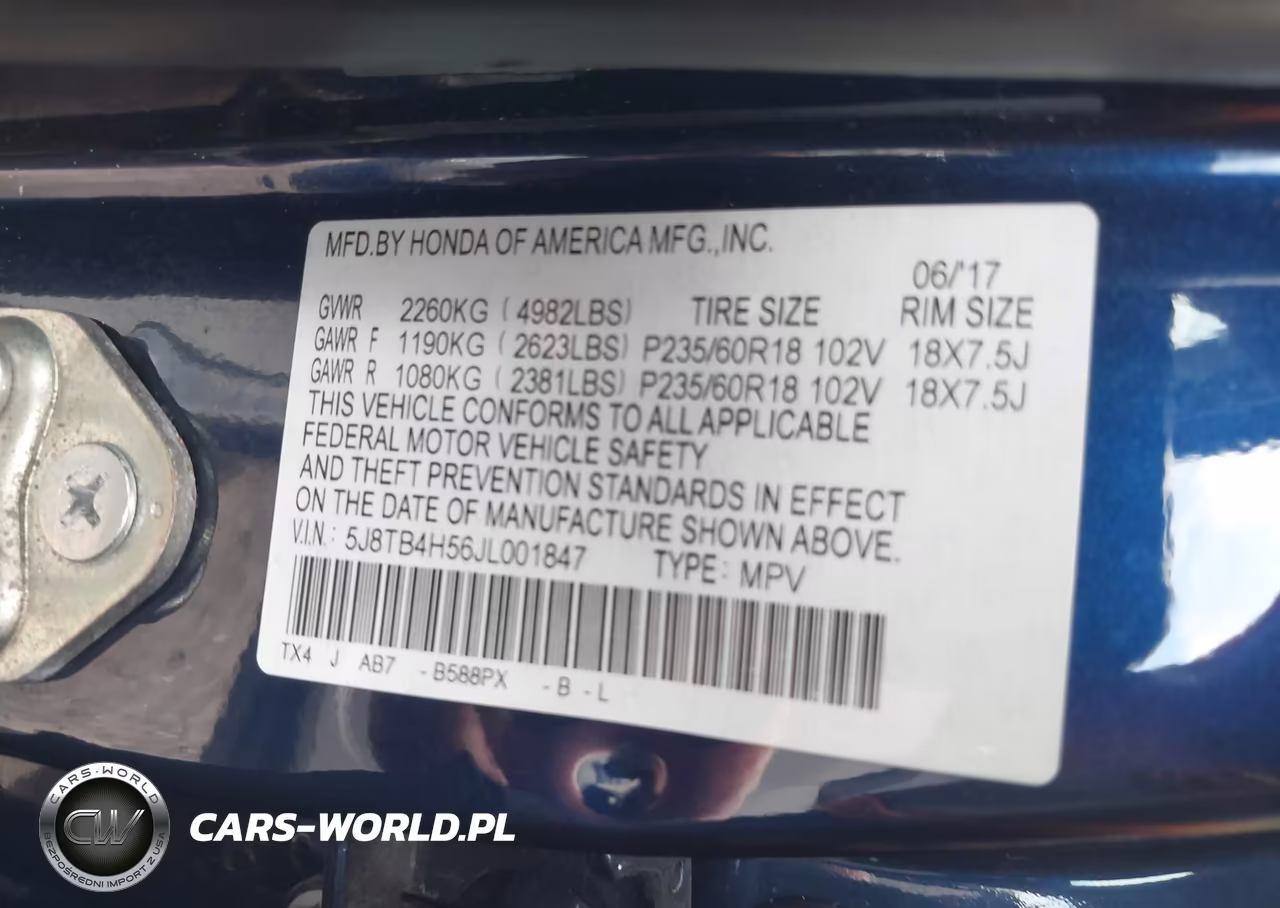 2018 Acura Rdx Technology Acurawatch Plus Packages-Technology Package VIN:5J8TB4H56JL001847 - 9