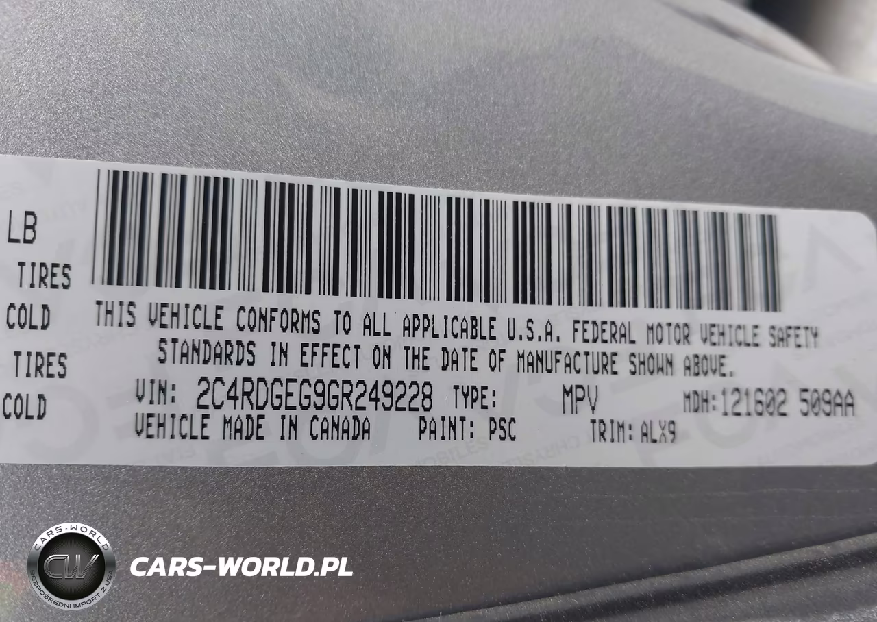2016 Dodge Grand Caravan R-T VIN:2C4RDGEG9GR249228 - 9