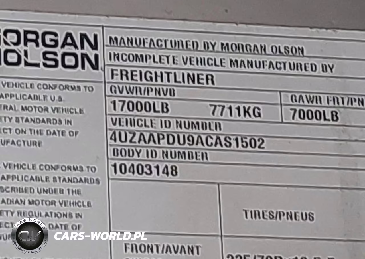 2010 Freightliner Chassis M Line Walk-In Van VIN:4UZAAPDU9ACAS1502 - 8