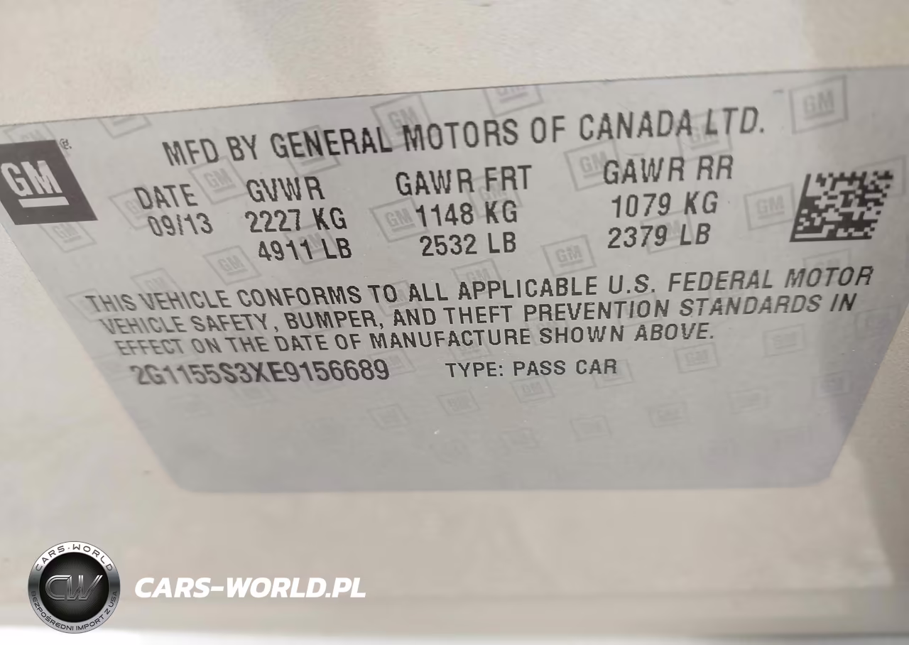 2014 Chevrolet Impala 2Lz VIN:2G1155S3XE9156689 - 9