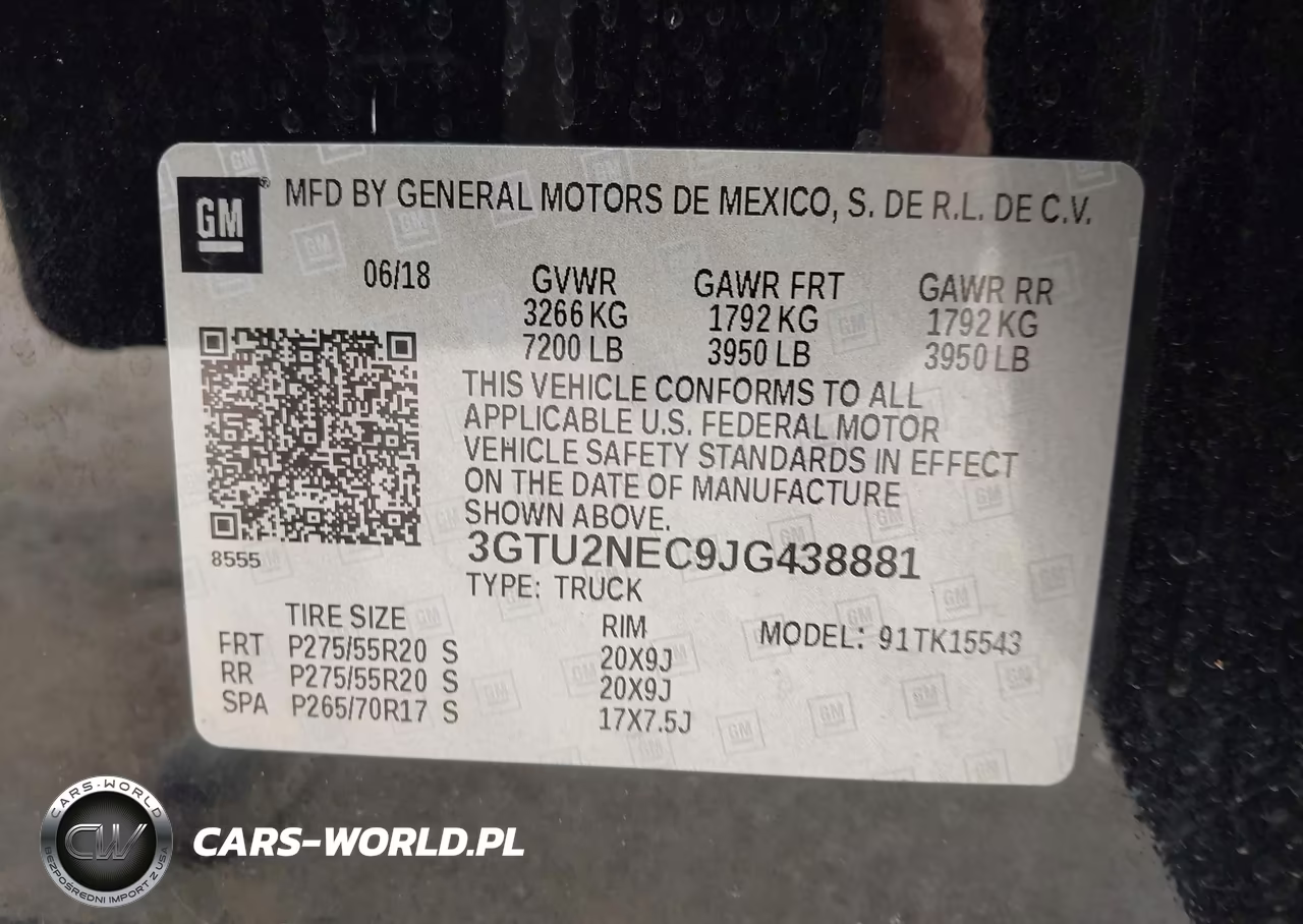 2018 GMC Sierra 1500 Slt VIN:3GTU2NEC9JG438881 - 9