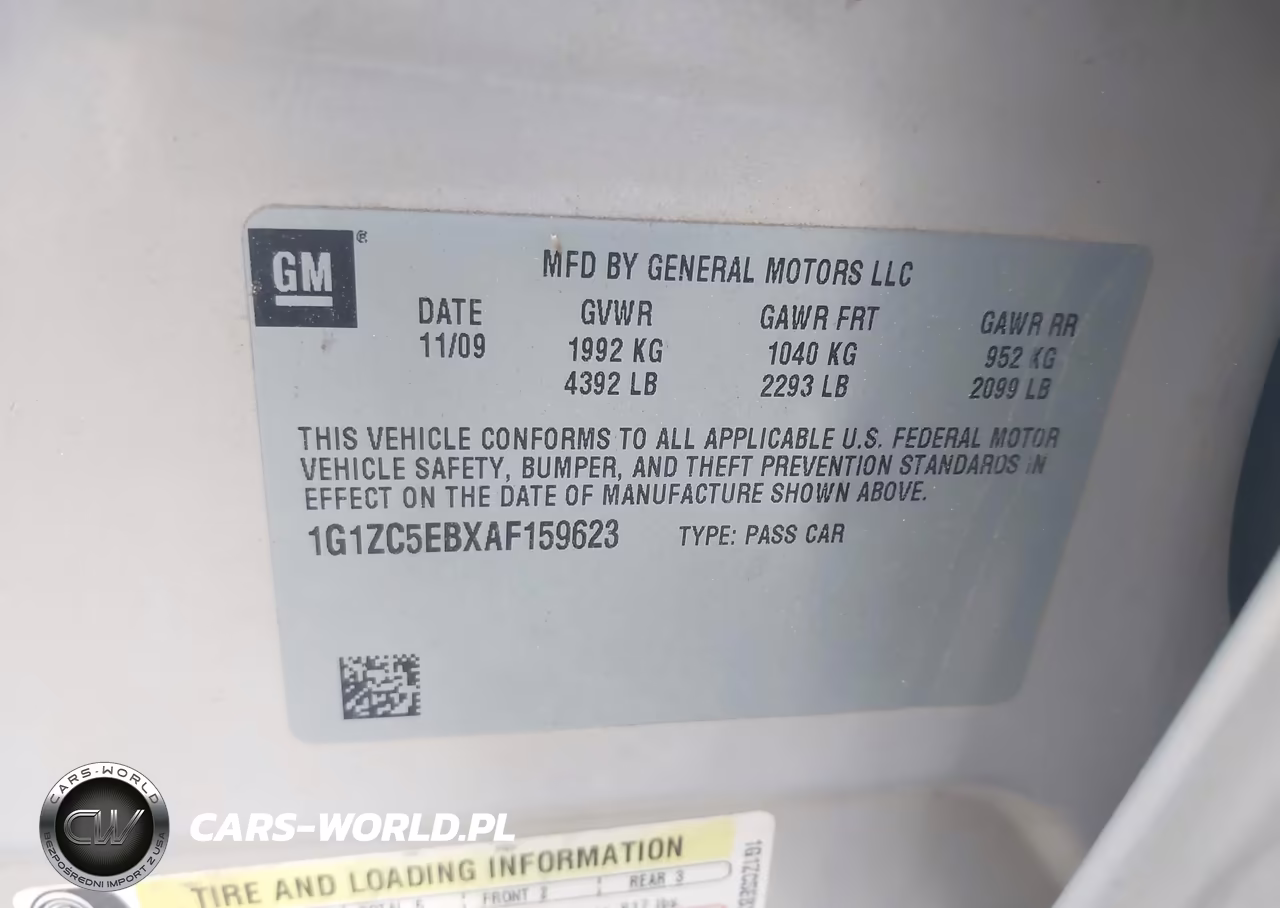 2010 Chevrolet Malibu Lt VIN:1G1ZC5EBXAF159623 - 9