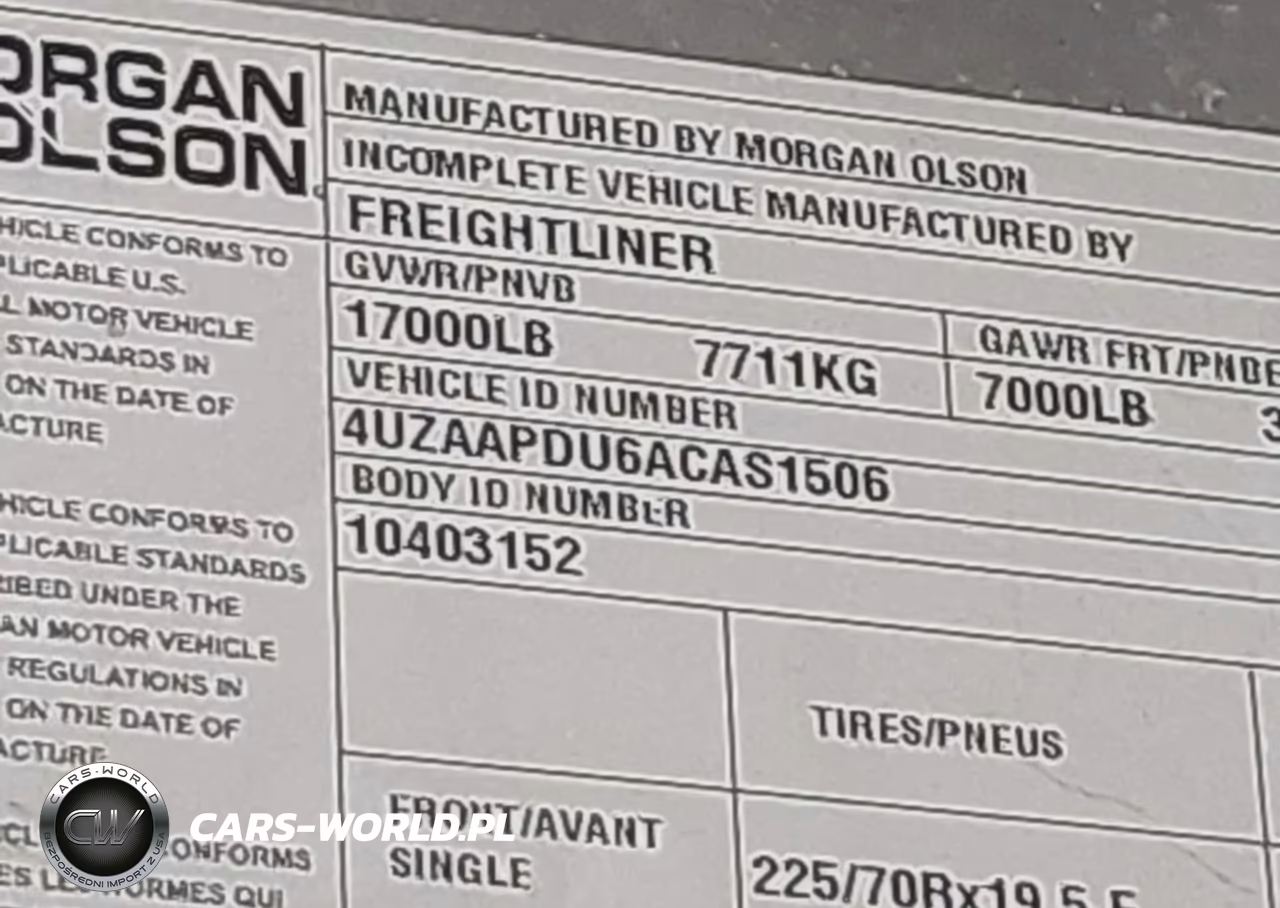 2010 Freightliner Chassis M Line Walk-In Van VIN:4UZAAPDU6ACAS1506 - 8
