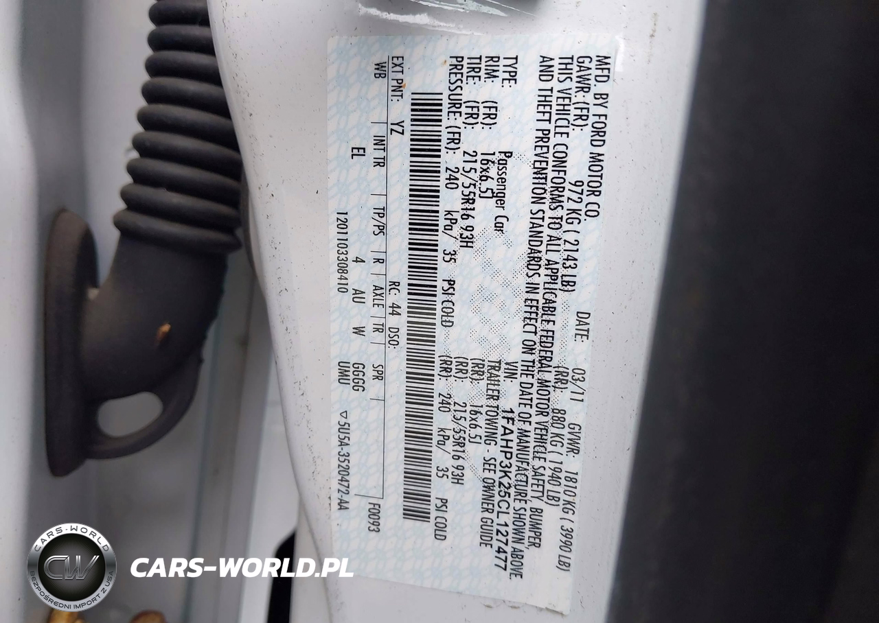 2012 Ford Focus Se VIN:1FAHP3K25CL127477 - 9
