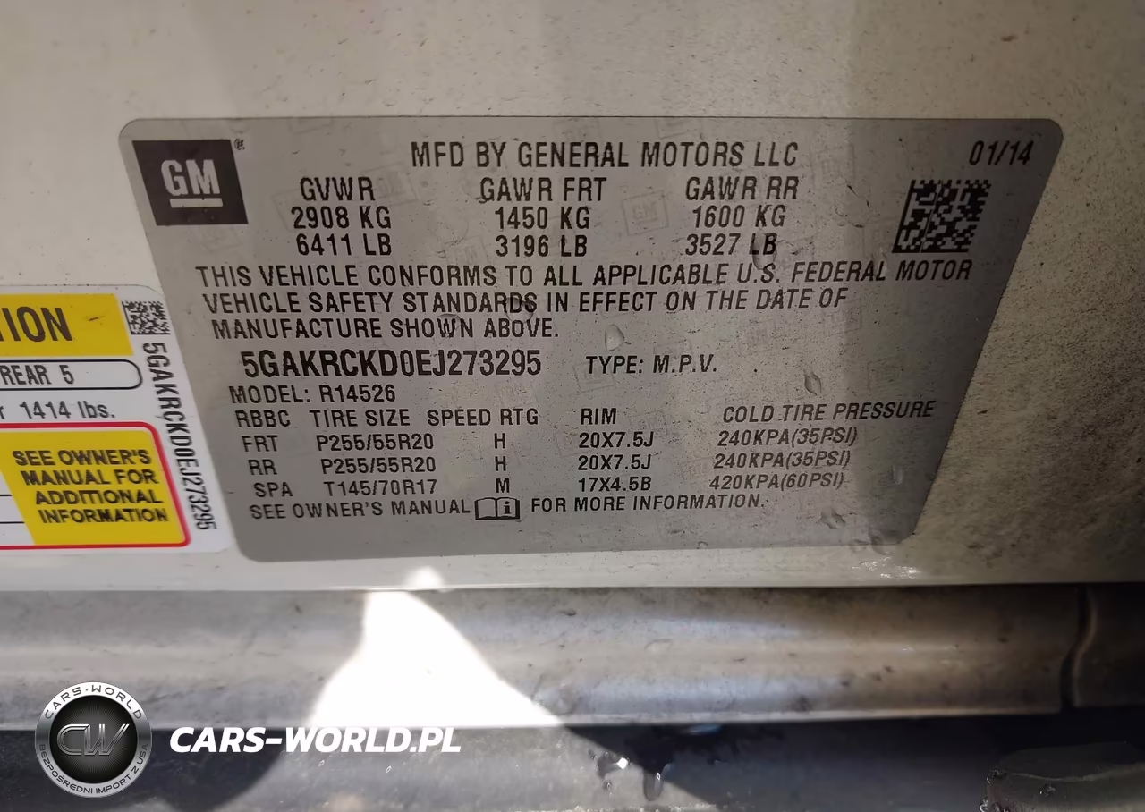 2014 Buick Enclave Premium VIN:5GAKRCKD0EJ273295 - 9