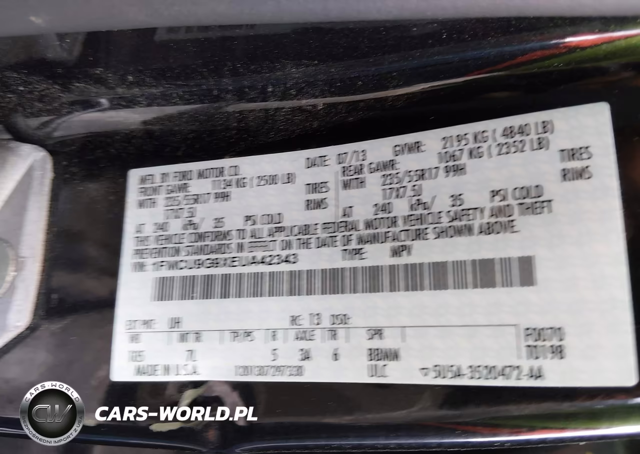 2014 Ford Escape Se VIN:1FMCU9G9XEUA42343 - 9