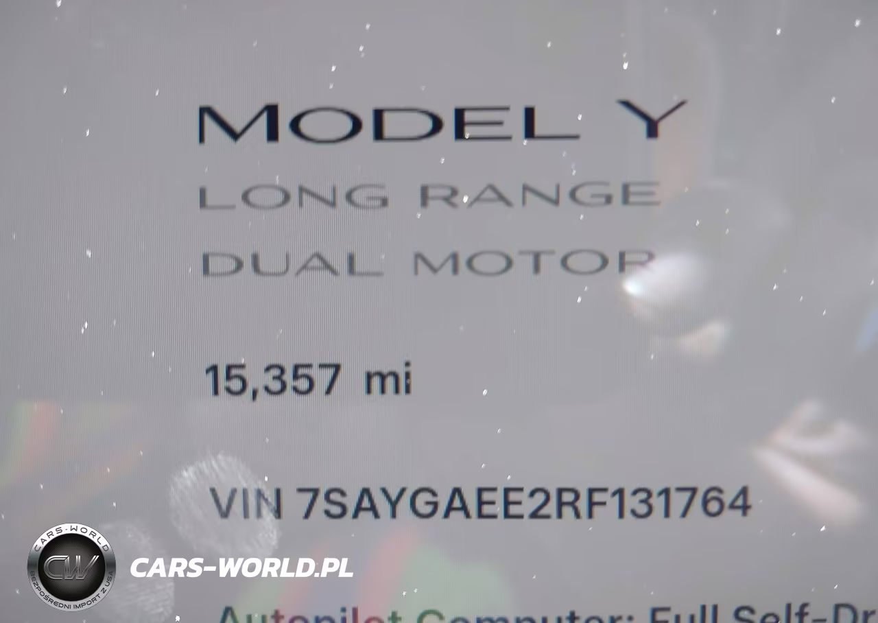 2024 Tesla Model Y Long Range Dual Motor All-Wheel Drive VIN:7SAYGAEE2RF131764 - 15