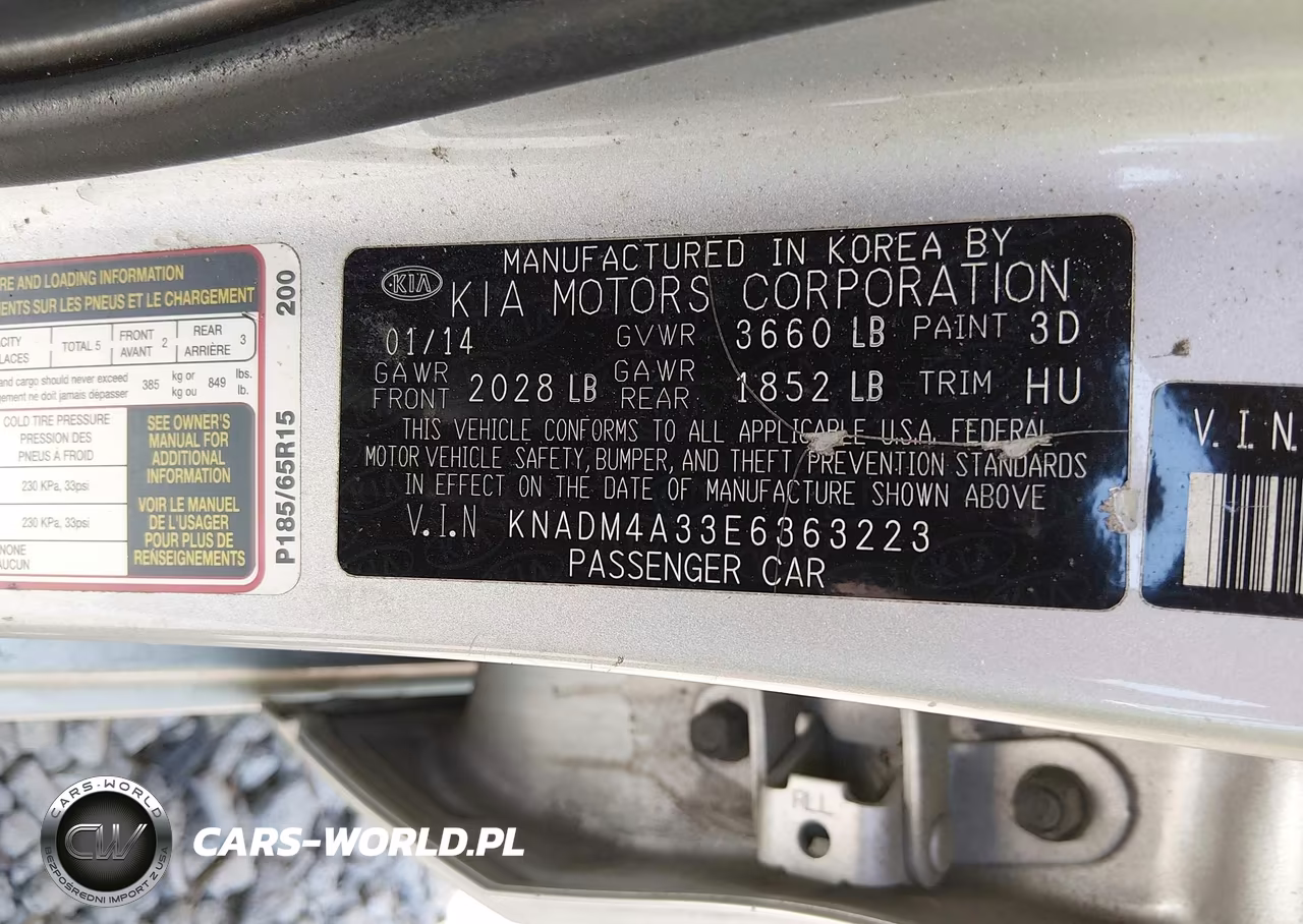 2014 Kia Rio Lx VIN:KNADM4A33E6363223 - 9