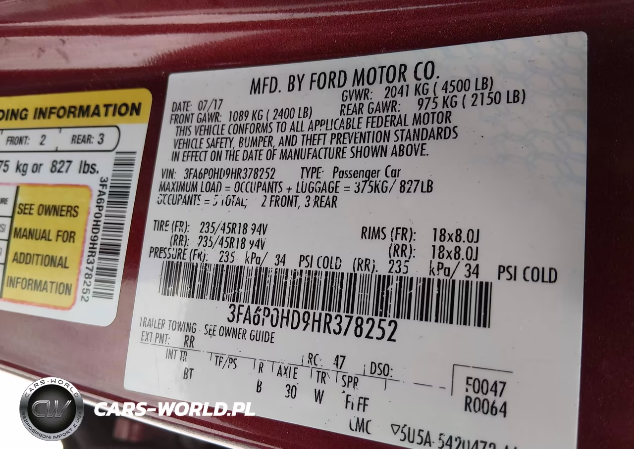 2017 Ford Fusion Se VIN:3FA6P0HD9HR378252 - 9