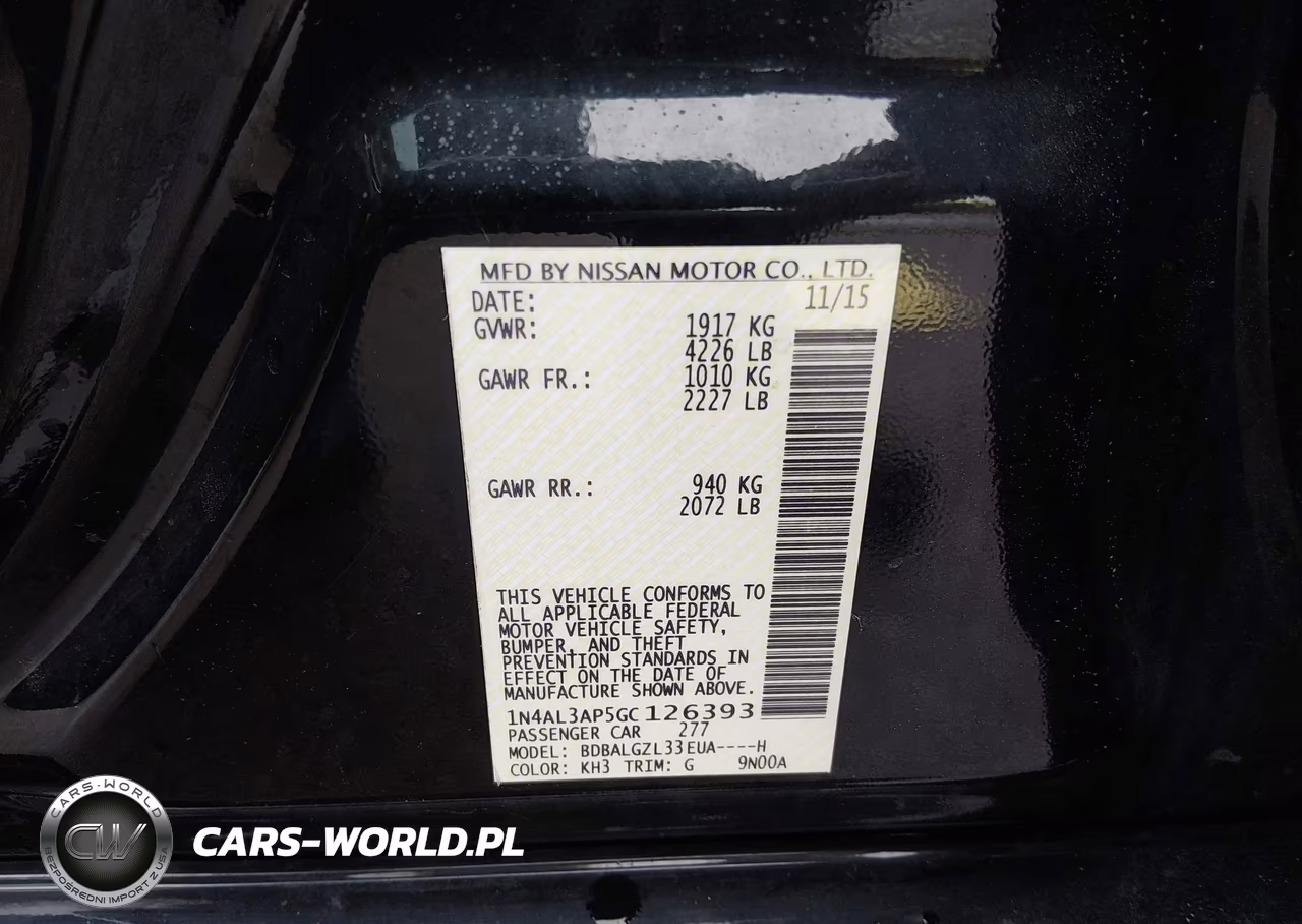 2016 Nissan Altima 2.5 S VIN:1N4AL3AP5GC126393 - 9