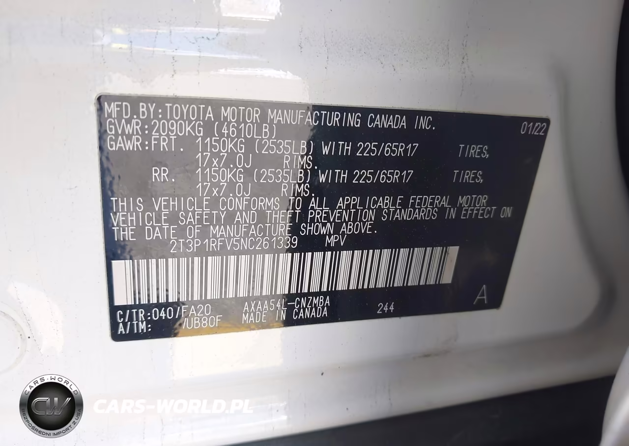 2022 Toyota Rav4 Xle VIN:2T3P1RFV5NC261339 - 9