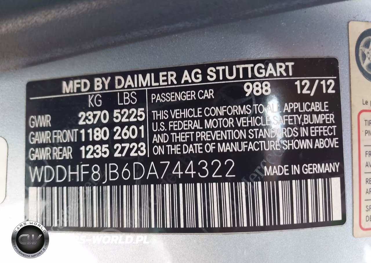 2013 Mercedes-Benz E 350 4Matic VIN:WDDHF8JB6DA744322 - 9