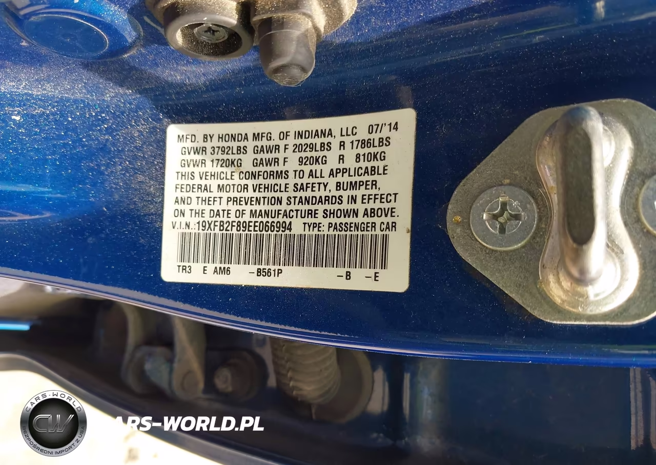 2014 Honda Civic Ex VIN:19XFB2F89EE066994 - 9