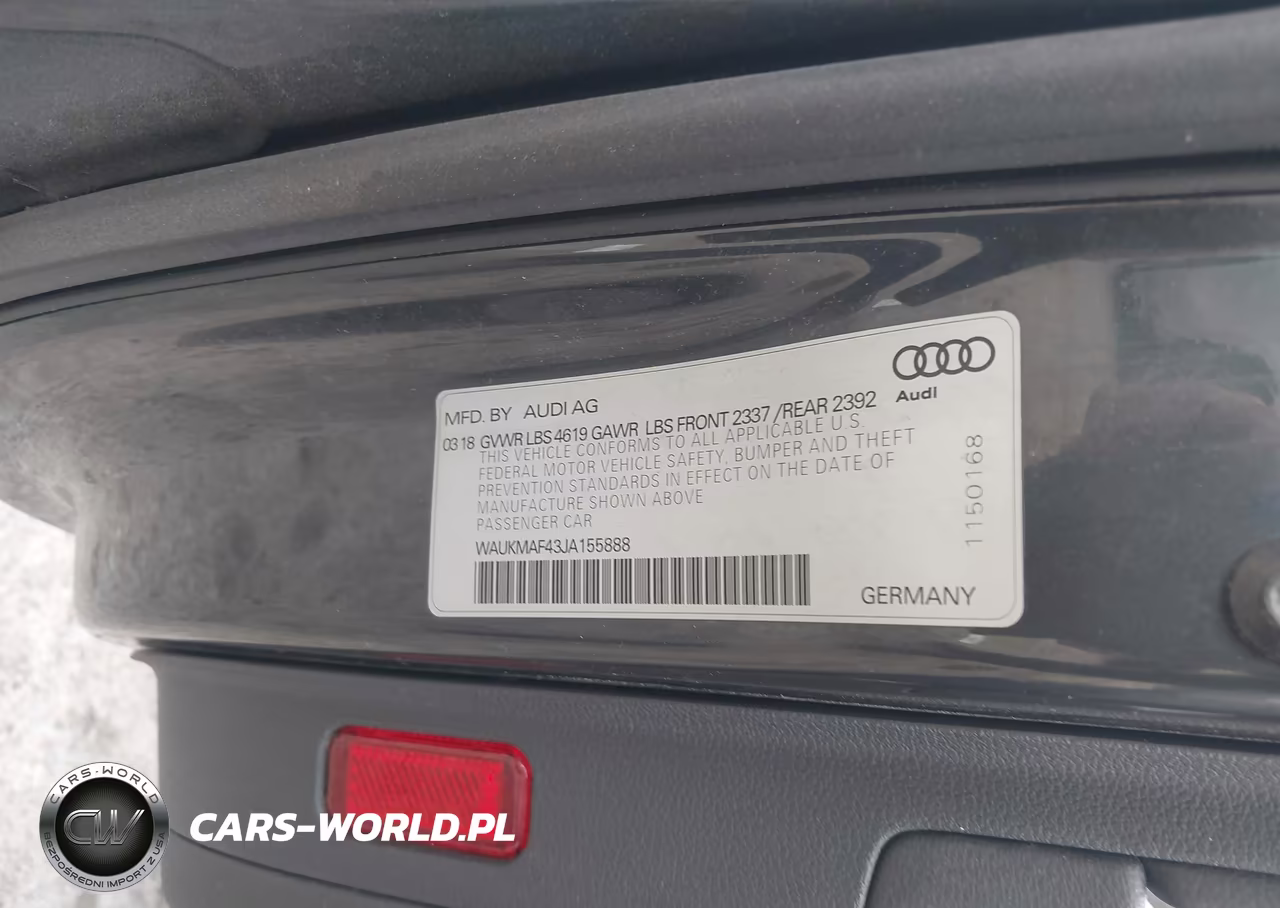 2018 Audi A4 2.0T Tech Ultra Premium-2.0T Ultra Premium VIN:WAUKMAF43JA155888 - 9