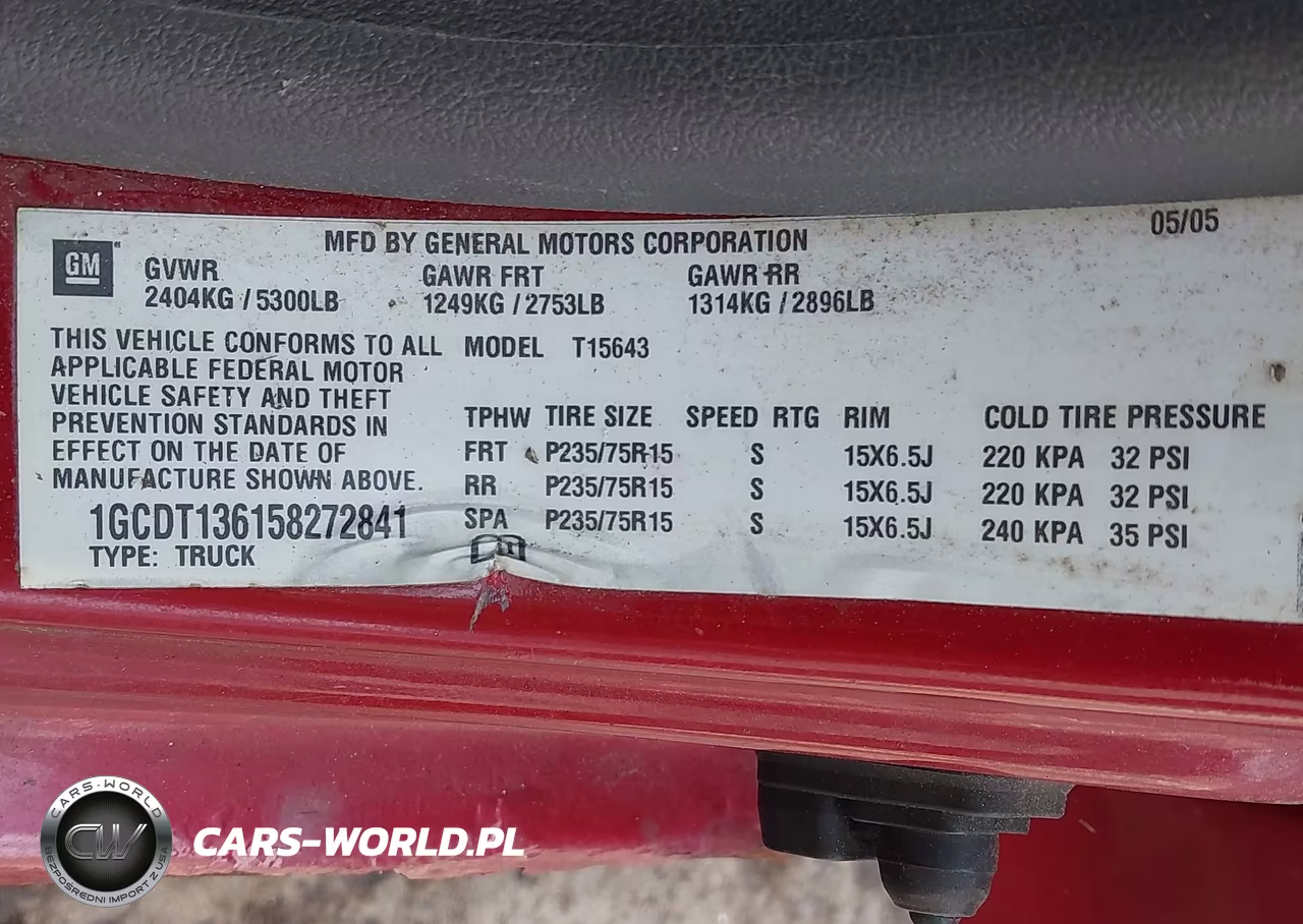 2005 Chevrolet Colorado Ls VIN:1GCDT136158272841 - 9