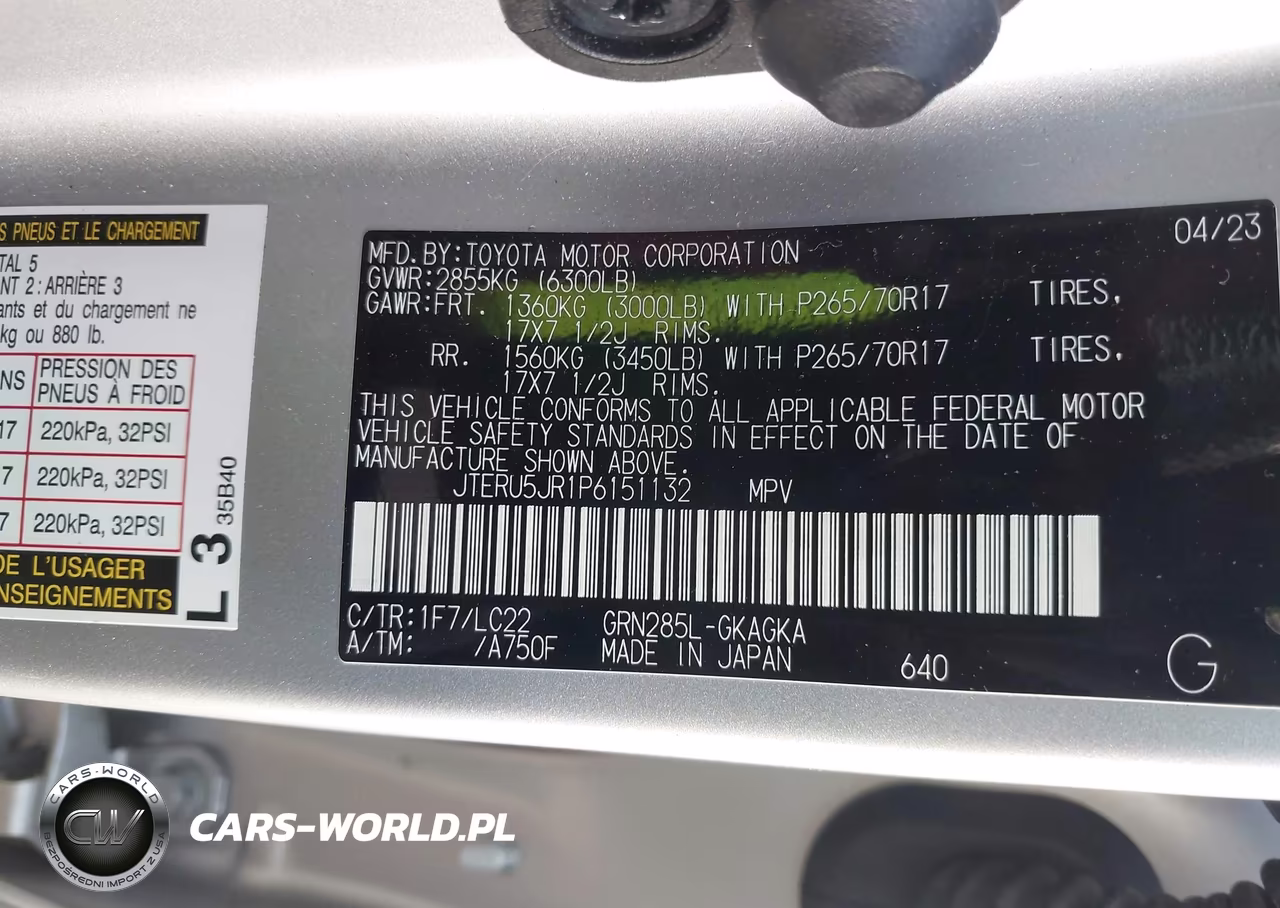 2023 Toyota 4Runner Trd Off Road Premium VIN:JTERU5JR1P6151132 - 9