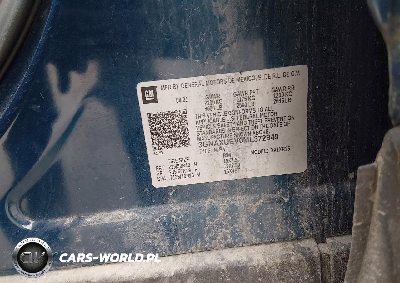 2021 Chevrolet Equinox Awd Lt VIN:3GNAXUEV0ML372949 - 9