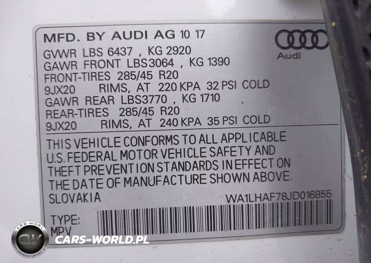2018 Audi Q7 2.0T Premium VIN:WA1LHAF78JD016855 - 9