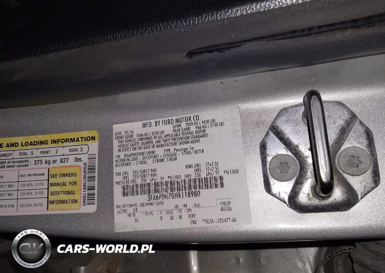 2017 Ford Fusion Se VIN:3FA6P0H70HR118980 - 9
