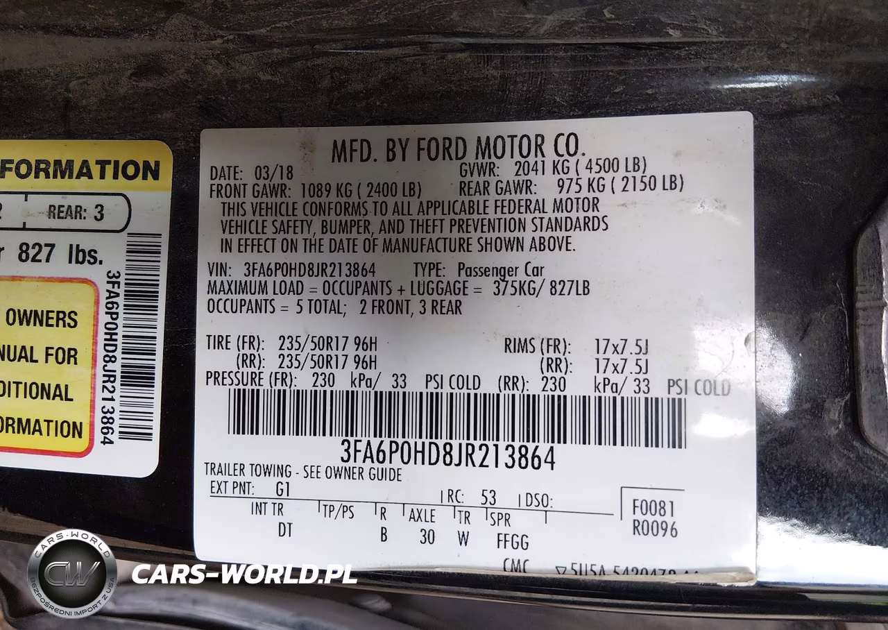 2018 Ford Fusion Se VIN:3FA6P0HD8JR213864 - 9