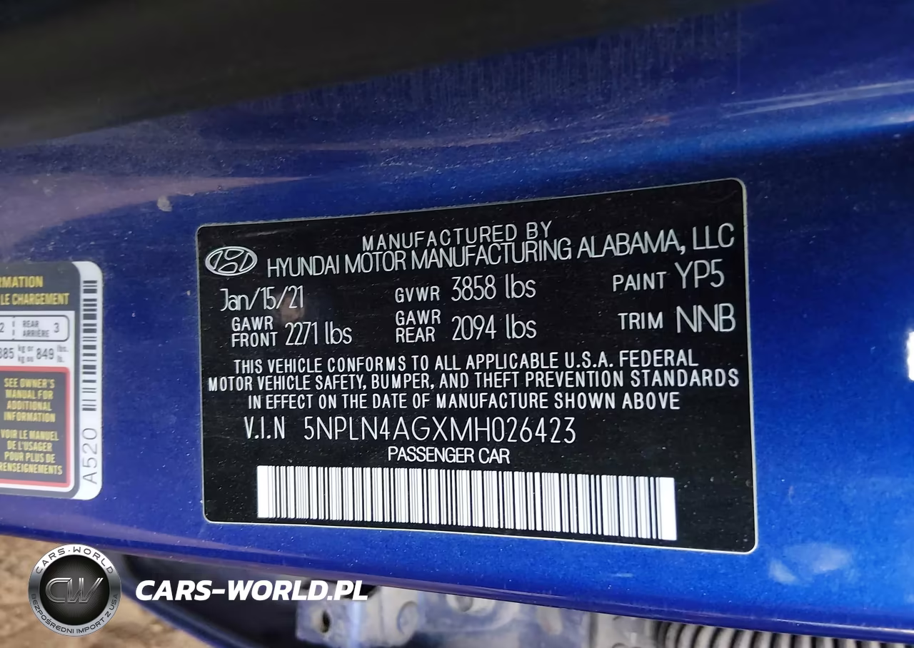 2021 Hyundai Elantra Sel VIN:5NPLN4AGXMH026423 - 9