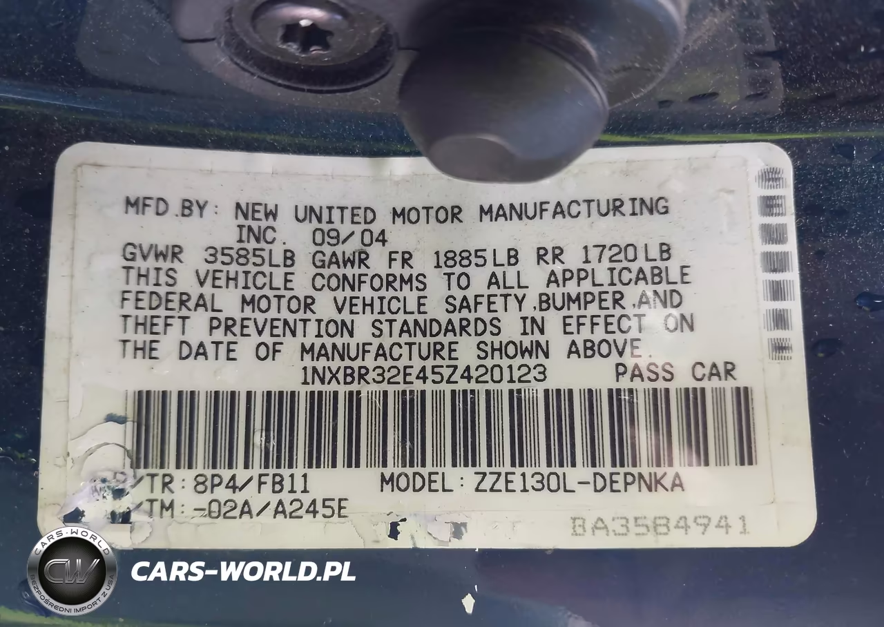 2005 Toyota Corolla Le VIN:1NXBR32E45Z420123 - 9